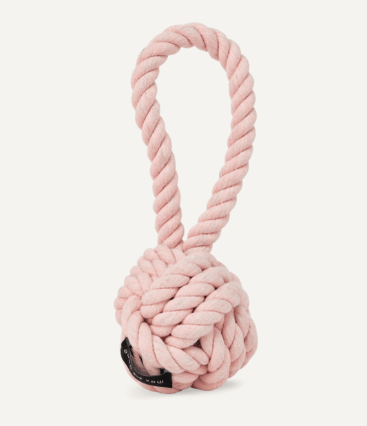 Large Twisted Rope Toy Pink